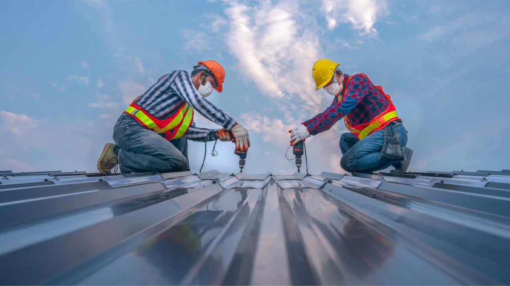 Metal roof repair and storm damage response