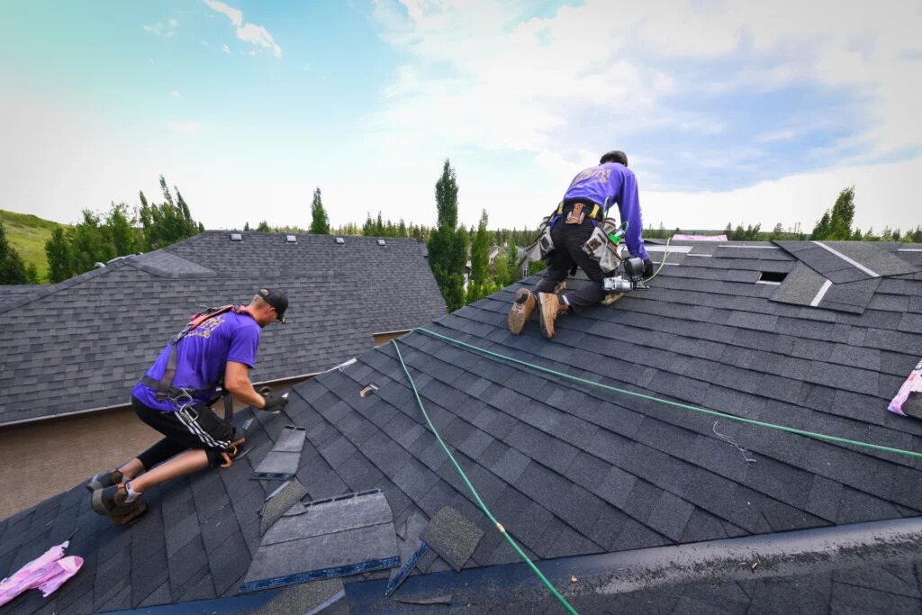 Residential new construction roofing installation